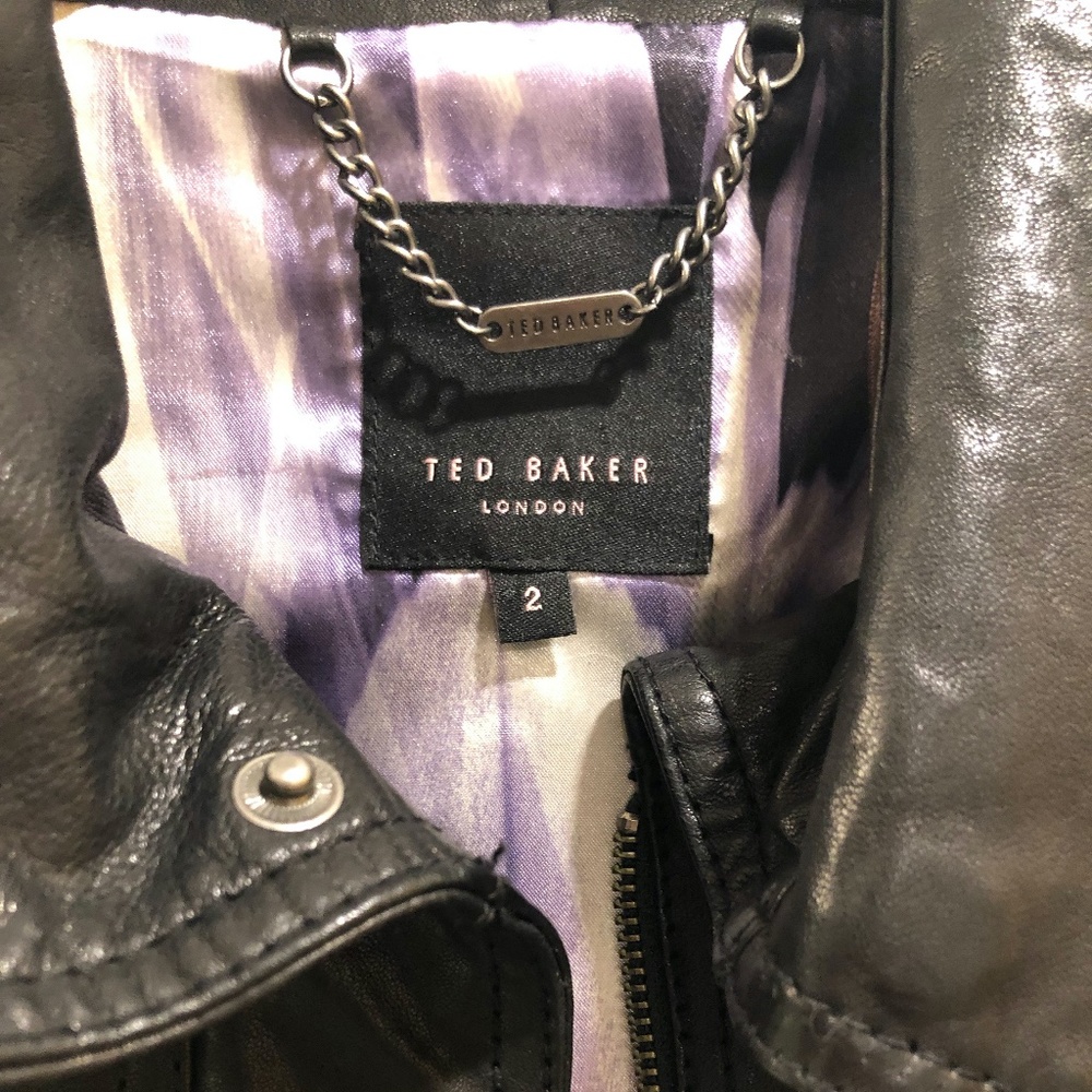 Ted Baker London Leather Jacket size 2/XS